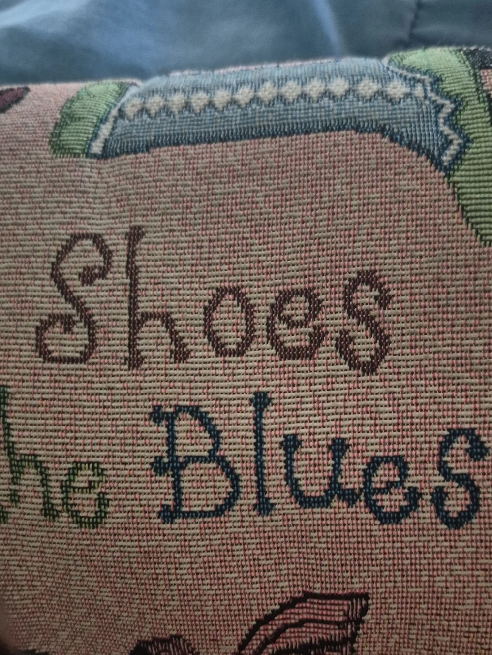 New Shoes Cure The Blues Accent Pillow